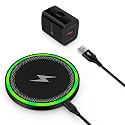 for Samsung S26 Ultra Wireless Charger Pad Fast Charging Mat for Samsung Galaxy S26+ S26 S25 Ultra S24 S23,15W Wireless Charger Stand with Power Adapter Block for Google Pixle 10a/10 Pro Fold/10/9A/9