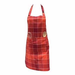 pixel home  cotton kitchen apron with neck strap and ties with centre pocket pack of 1