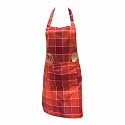 PIXEL HOME © Cotton Kitchen Apron with Neck Strap and ties with Centre Pocket (pack of 1)