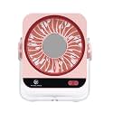 Pixelated Rechargeable Fan for Home 5 Speed