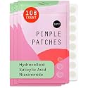 Pixie Hydrocolloid Pimple Patches for Face - Invisible Blemish Patches with Salicylic Acid, Vitamin C, Tea Tree Oil & Niacinamide - Ultra-Thin Cosmetic Spot Patches (8 & 12mm, 108 count)