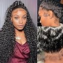 Pizazz Hidden Strap 360 Full Lace Frontal Wigs Human Hair Pre Plucked