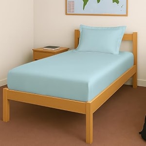 pizuna 100 cotton bedsheet super king size 400 thread count long staple combed cotton super king size bedsheets 108x108 inch with 2 pillow covers bedsheet for super king size bed dusty blue