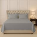 Pizuna 100% Cotton King Size Bedsheet 6 Feet, 400 Thread Count Long Staple Cotton Bedsheets for King Size Bed 100x108 Inch with 2 Pillow Covers, Bedsheet King Size Bed (Misty Rose Cotton Bedsheet)