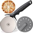 Pizza Cutter Wheel, 304 Stainless Steel Slicer with Blade Cover, 9-Inch