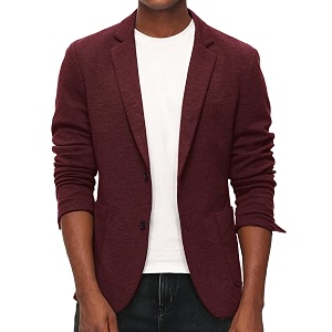 pj paul jones mens casual knit blazer unstructured sport coat