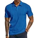 PJ PAUL JONES Mens Polo Shirts Short Sleeve Textured Knit Polos