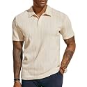 PJ PAUL JONES Mens Polo Shirts Short Sleeve Textured Knit Polos