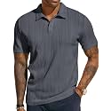 PJ PAUL JONES Mens Polo Shirts Short Sleeve Textured Knit Polos