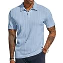 PJ PAUL JONES Mens Polo Shirts Short Sleeve Textured Knit Polos