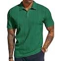 PJ PAUL JONES Mens Polo Shirts Short Sleeve Textured Knit Polos