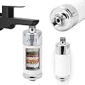 PJET Chrome Shower Filter for Hard Water for Hair – Bathroom Tap & Shower Water Softener Purifier | Shower Head Filter for Hair Fall, Dry Skin & Chlorine Removal | Universal Fit (Silver)