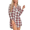 Pjmlifecoco Nightgown for Women Button Down Sleepshirt