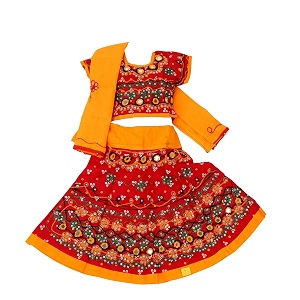 PK HUB Girls Cotton Radha Dress -