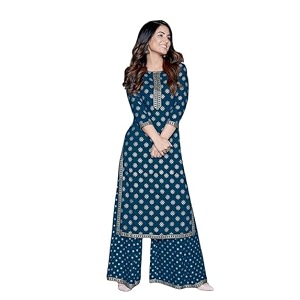PK HUB Womens Rayon Straight Kurti with