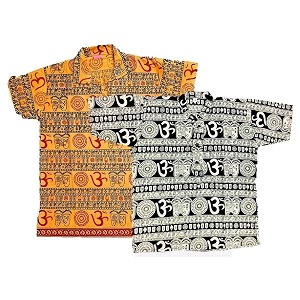 Boys Om Printed T-Shirts Kurta 100 Cotton