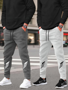 PKB garments Solid Men Grey Grey Track