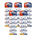 PKCELL 50 Pack LR41 Button Batteries AG3 LR41 Battery