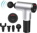 PKK TRADERS Facial Massage Gun Portable Vibration Muscle Body Massager with 4 Heads (Pack of 1)