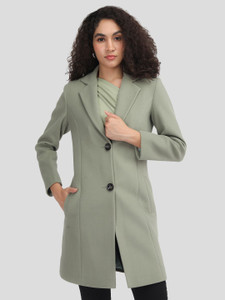 plagg wool solid coat