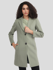 plagg wool solid coat