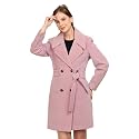 PLAGG Wool Trench Coat for Women Winter Wear With Belt