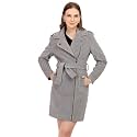 PLAGG Wool Trench Coat for Women Winter Wear With Belt