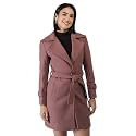 PLAGG Wool Trench Coat for Women Winter Wear With Belt