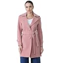 PLAGG Wool Trench Coat for Women Winter Wear With Belt