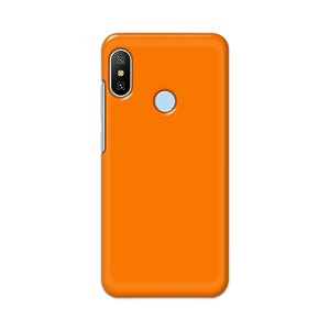 Plain Orange Hard Back Case Cover for