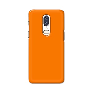 Plain Orange Hard Back Case Cover for
