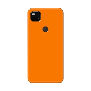 Plain Orange Hard Back Case Cover for