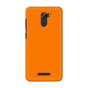 Plain Orange Hard Back Case Cover for