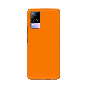 Plain Orange Hard Back Case Cover for