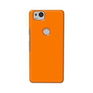 Plain Orange Hard Back Case Cover for