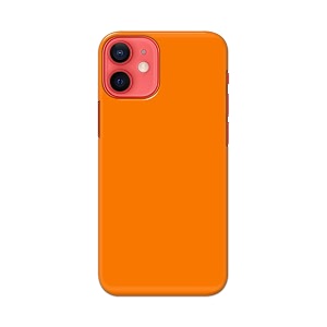 Plain Orange Hard Back Case Cover for
