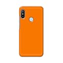 Plain Orange Hard Back Case Cover for