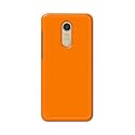 Plain Orange Hard Back Case Cover for