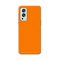 Plain Orange Hard Back Case Cover for