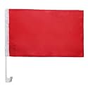 AZ FLAG Plain Red Car Flag 12x18 in Mesh Polyester Suction Cup
