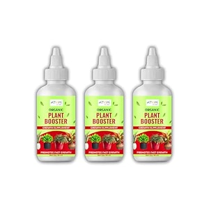 plant growth enhancer supplement 50ml- root enhancer for plants best organic supplement for gardening amp outdoor plants home amp kitchen gardening  pack of 3 3