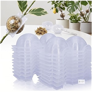 plant rooting ball - reusable air layering propagation ball for grafting root growth amp cutting propagation  transparent plastic root growing box with secure lock for indoor amp outdoor plants