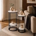Plant Stand Indoor Outdoor Metal 2-Tier Modern