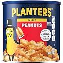 PLANTERS Salted Peanuts, Plant Based Protein Snacks, 56 Ounce (Pack of 6)