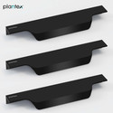 Plantex 10 Inch Profile Handle for Kitchen Cabinet/Pull Handle for Home/Drawer Handle Aluminium Cabinet/Drawer Handle (Black Pack of 3)