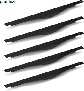 plantex 16 inch pull handleprofile handle for wardrobekitchen cabinet pull handle aluminium cabinetdrawer handle black pack of 5