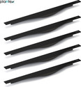 Plantex 16 Inch Pull Handle/Profile Handle for Wardrobe/Kitchen cabinet Pull Handle Aluminium Cabinet/Drawer Handle (Black Pack of 5)