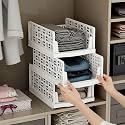 Plantex 3-Tier Organizer for Wardrobe Cupboard for