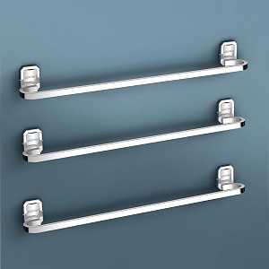 plantex self adhesive stainless steel and abs bathroom accessories setsoap holder for bathroomtumbler holdertowel rodtowel ring for washbasinrobe hook - set of 5 matt black amp gold