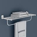 Plantex 304 Grade Stainless Steel 24 inch Towel Rack/Towel Stand/Towel Bar/Towel Hanger for Bathroom/Bathroom Accessories - Parv (Chrome)